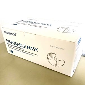 使い捨て不織布３層マスク 2,000枚（50枚入りのボックスが40セット）